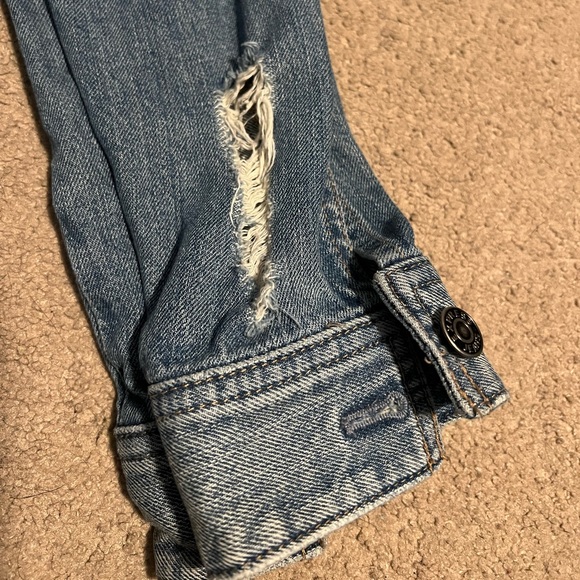 Express Distressed Denim Jacket - Picture 4 of 4